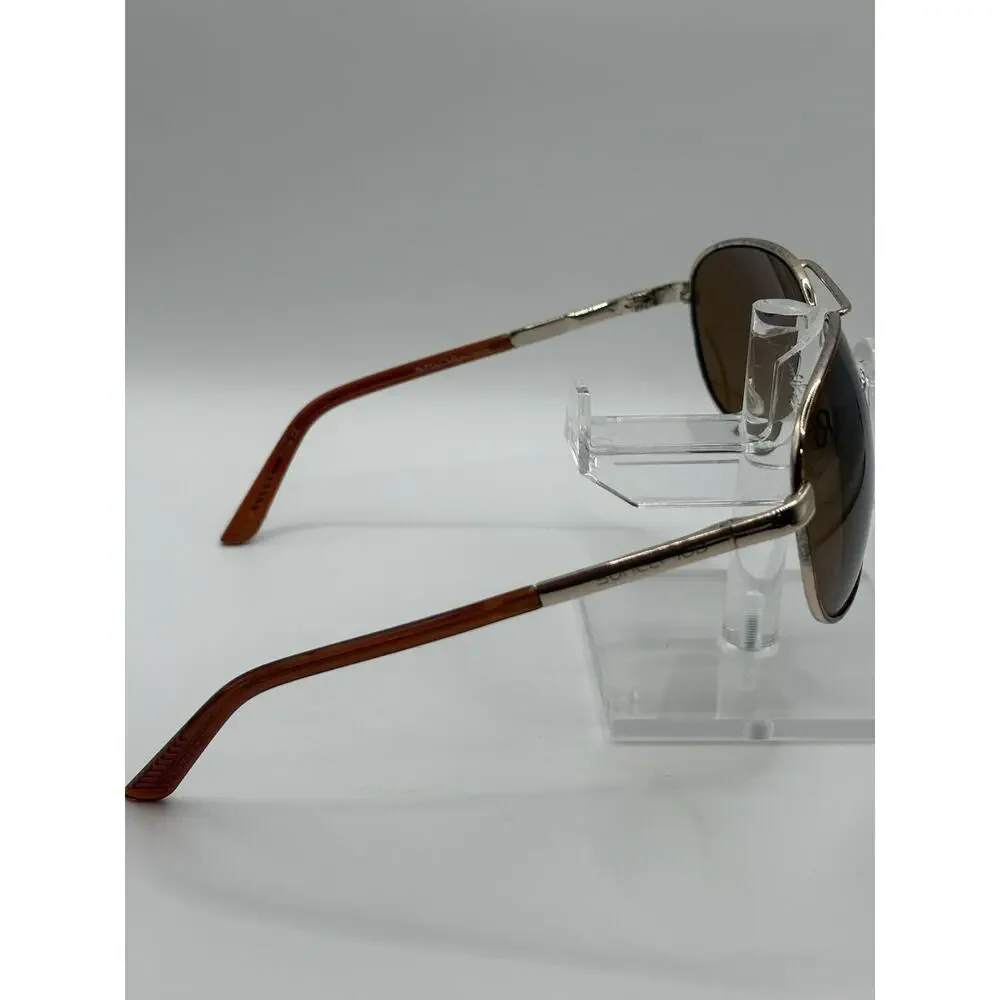 Suncloud by Polaroid Aviator Polarized Sunglasses Brown Lens Metal Unisex
